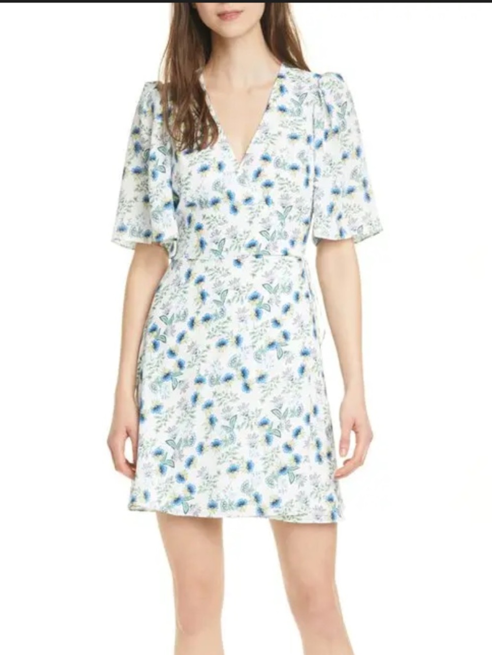 Alice + Olivia Sandra Wrap Dress - Budding Romance size 2 NWT